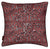 Graphic Cocoa Seed Pattern Linen Cotton Cushion in Coral Pink