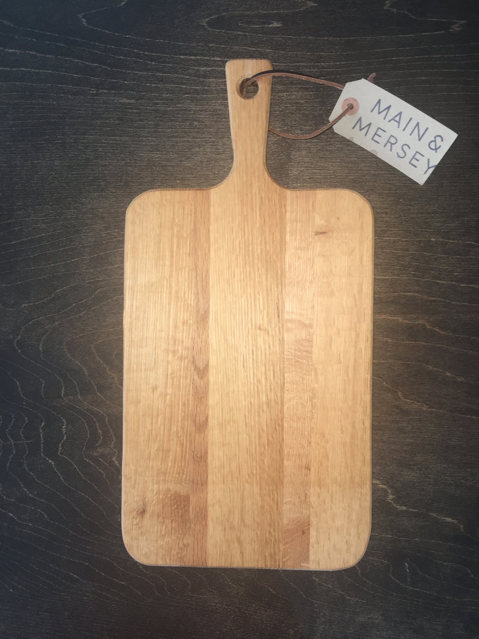 Small Oak Cutting Board with Handle Handmade in Nova Scotia