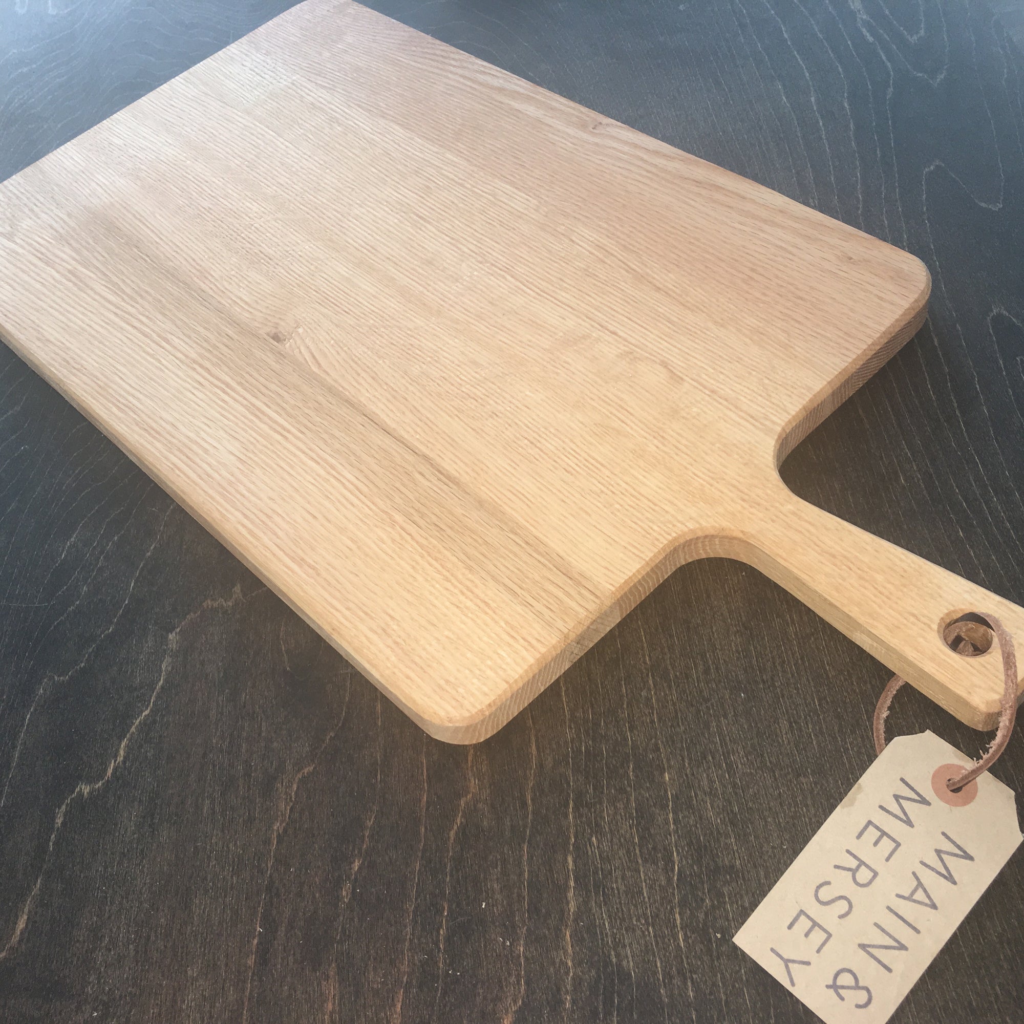 Small Oak Cutting Board with Handle Handmade in Nova Scotia