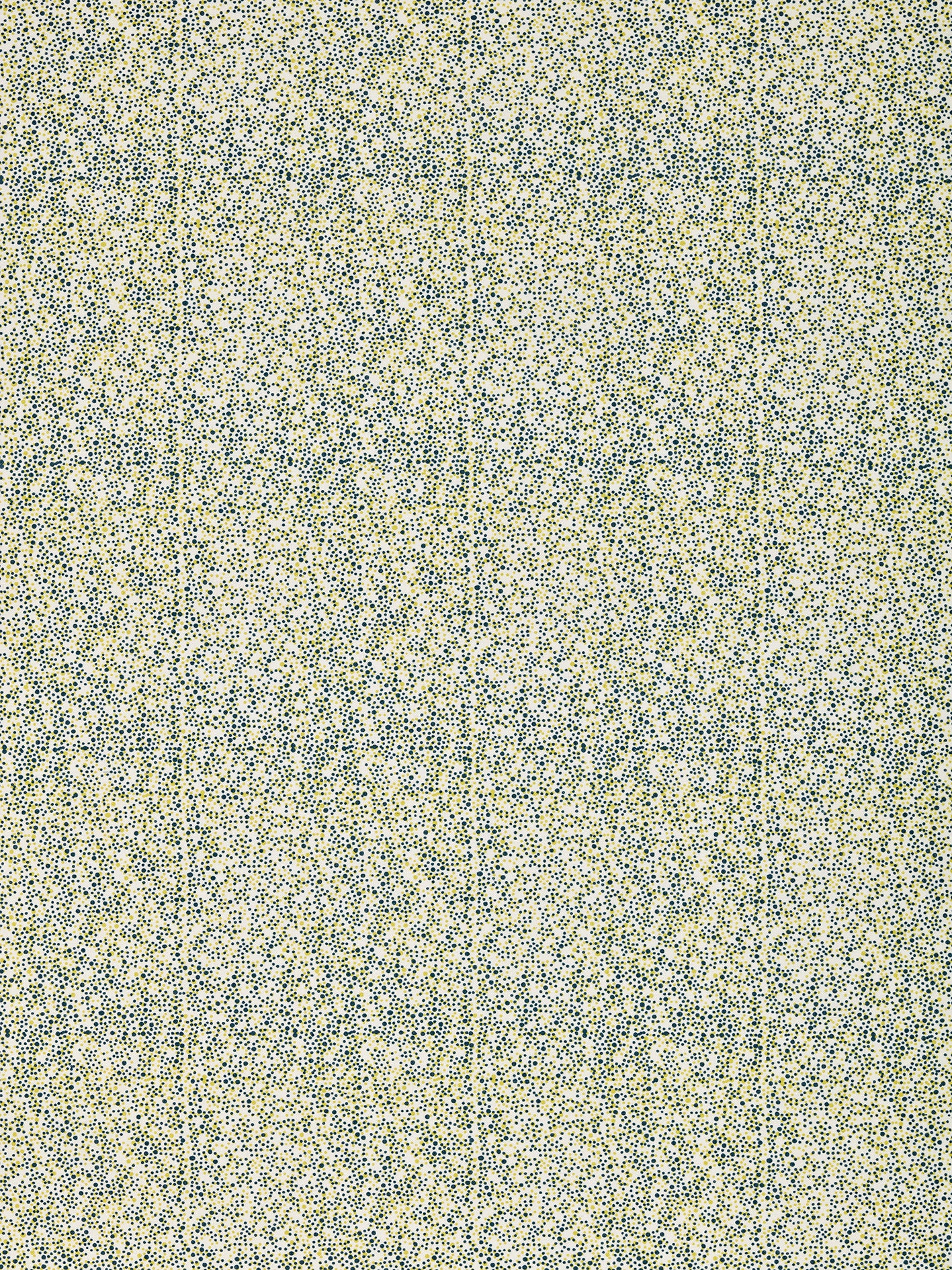 Multicolour Spots Pattern Printed Linen Cotton Canvas Home Decor Interiors Fabric by the meter or yard for curtains, blinds or upholstery in Dark Petrol Blue and Bright Chartreuse Yellow ships from Canada (USA)