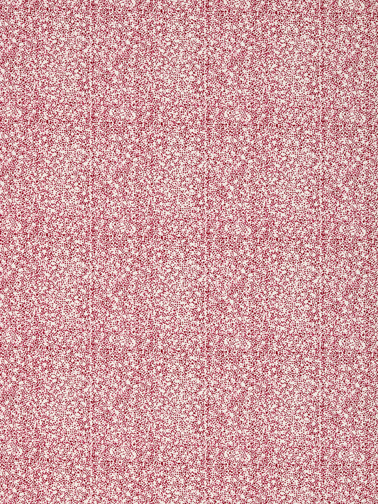 Multicolour Spots Pattern Printed Linen Cotton Canvas Home Decor Interiors Fabric by the meter or yard in Coral Pink and Vermilion Red for curtains, blinds, upholstery ships from Canada (USA)