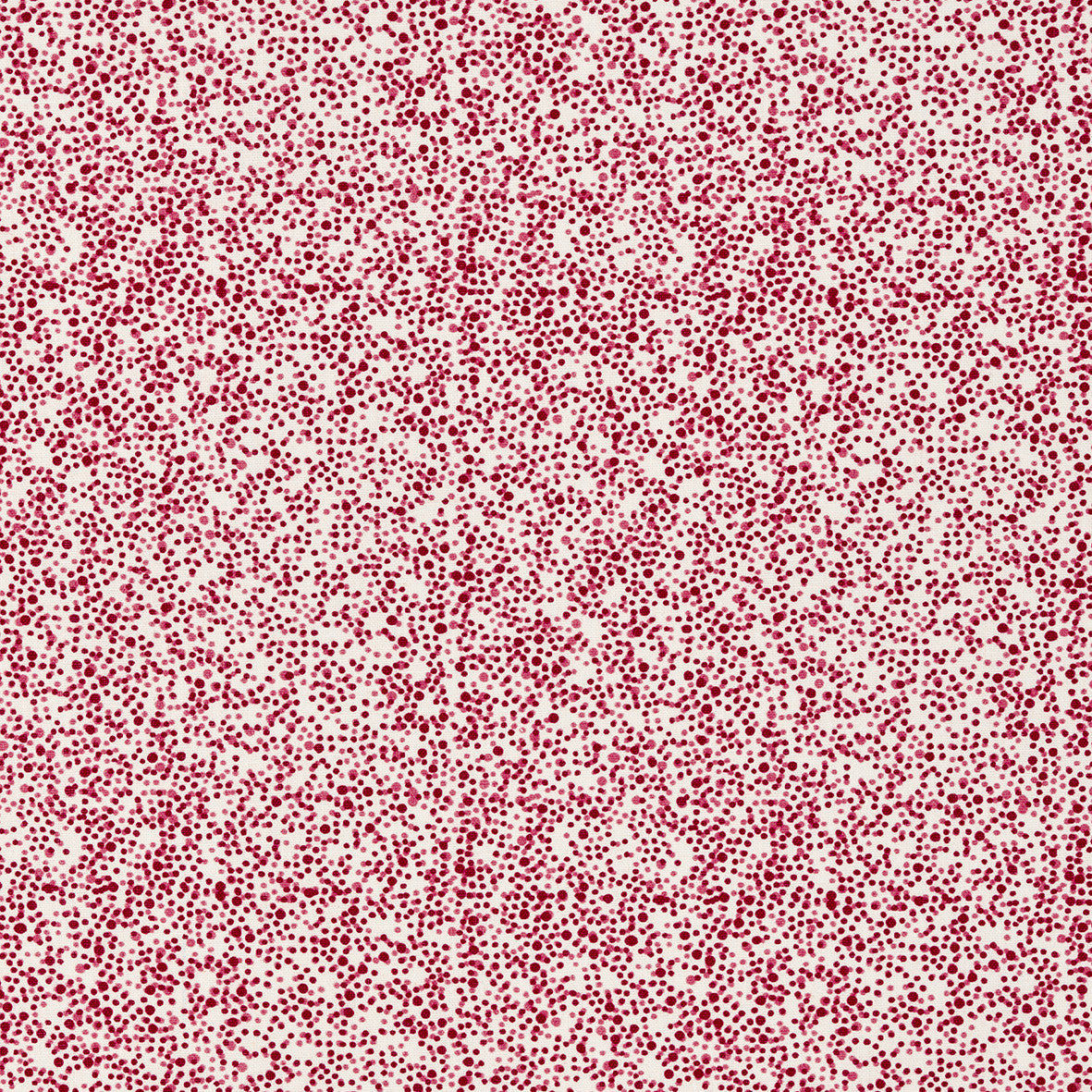 Multicolour Spots Pattern Printed Linen Cotton Canvas Home Decor Interiors Fabric by the meter or yard in Coral Pink and Vermilion Red for curtains, blinds, upholstery ships from Canada (USA)