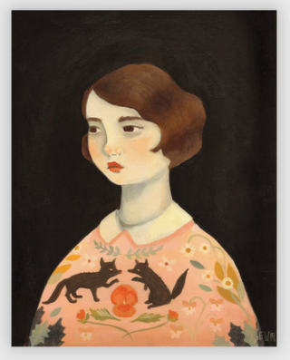 Wolf Hearted Print poster by Emily Winfield-Martin ships from Canada worldwide including the USA