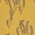 Yuma Graphic Grass Pattern Linen Cotton Canvas Home Interior Decor Fabric by the meter or yard for curtain, blinds or upholstery - Gold - dark -brown - ships from Canada (USA)