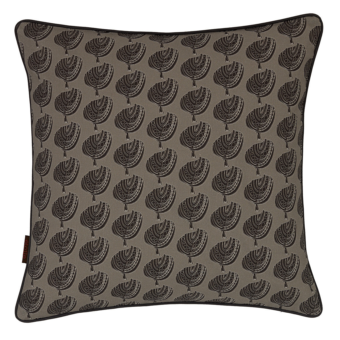 Graphic Apple Tree Pattern Printed Linen Union Decorative Throw Pillow Cushion 45x45cm (18x18")