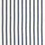 Autumn Ticking Stripe Cotton Linen Fabric by the Meter in Dark Petrol Blue