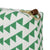 Bunting Geometric Pattern Canvas Wash toiletry travel Bag Bright Emerald Green cosmetic Bag canada (USA)
