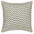 Bunting Geometric Pattern Linen Cotton Decorative Throw Pillow in Olive Green 45x45cm (18x18")