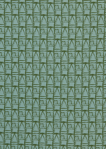 Buoy pattern home interiors decor fabric for curtains, blinds and upholstery in Sea Foam and Olive Green ships from Canada worldwide including the USA