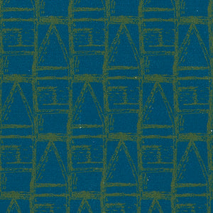 Buoy pattern home decor interiors fabrics for curtains, blinds and upholstery in Petrol Blue and Olive Green ships from Canada worldwide including the USA