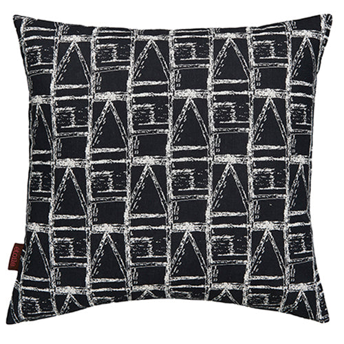 Buoy pattern decorative throw pillow in Black and White ships from Canada worldwide including the USA 45x45cm (18x18")