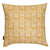 Buoy pattern decorative throw pillow in straw and saffron yellow ships from Canada worldwide including the USA