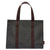 Eileen Resin Coated Cotton Canvas Tote Bag in Dark Stone Grey