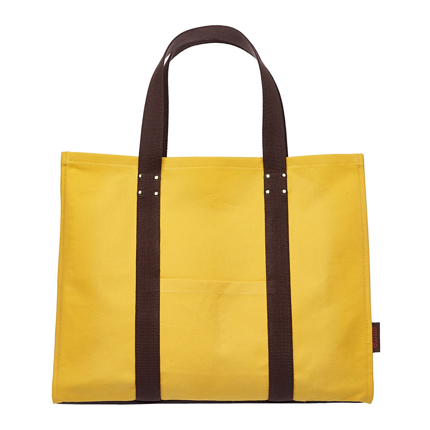 Eileen Resin Coated Cotton Canvas Tote Bag in Petrol Blue