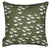 Geese Pattern Cotton Linen Decorative Throw Pillow in Olive Green 45x45cm (18x18")