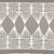 Tiki Huts Pattern Cotton Linen Designer Home Decor Fabric by the meter or by the yard for curtains, blinds, upholstery in Light Dove Grey ships from Canada (USA)