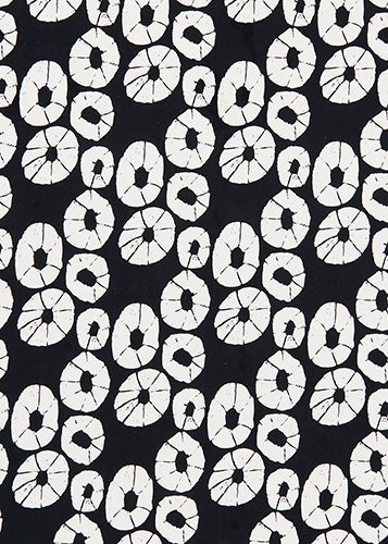 Jellyfish curtain blind upholstery cotton linen fabric black and white ships from Canada worldwide