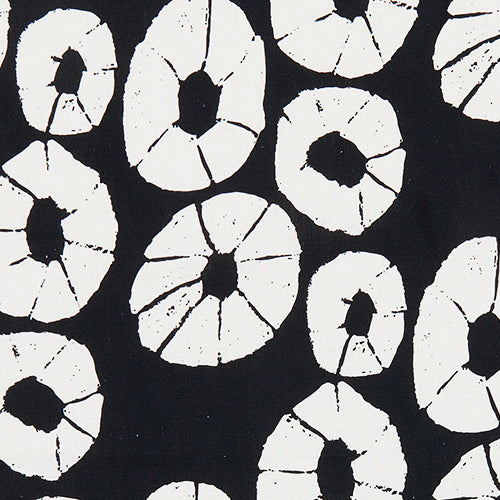 Jellyfish curtain blind upholstery cotton linen fabric black and white ships from Canada worldwide