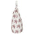 Katia Swallow Pattern Cotton Linen Drawstring Laundry & Storage Bag in Dark Vermilion Red ships from Canada (USA)