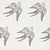 Katia Swallow Bird Pattern Linen Cotton Home Decor Fabric by the Meter or yard for curtains, blinds, upholstery in Stone Grey ships from Canada (USA)