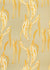 Kelp pattern earth and maize yellow home decor interior fabric for curtains, blinds, upholstery ships from Canada to USA by the yard or by the meter 
