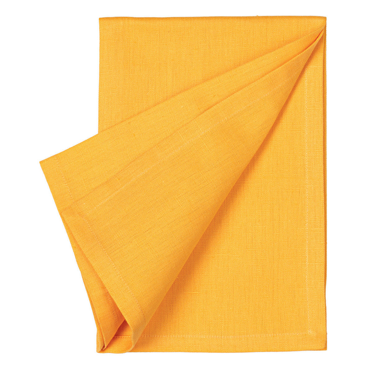 Cotton Linen Union Napkins in Saffron Yellow
