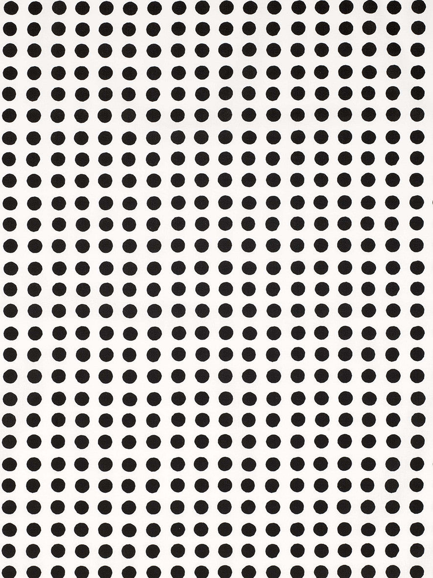 London Polka Dot Pattern Cotton Linen Home Decor Fabric by the Meter or by the yard for curtains, blinds, upholstery in Black ships from Canada (USA)