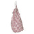 London Polka Dot Pattern Printed Drawstring Linen Laundry & Storage Bag in Dark Vermilion Red Ships from Canada (USA)