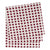 London Polka Dot Linen Tablecloth in Dark Vermilion Red