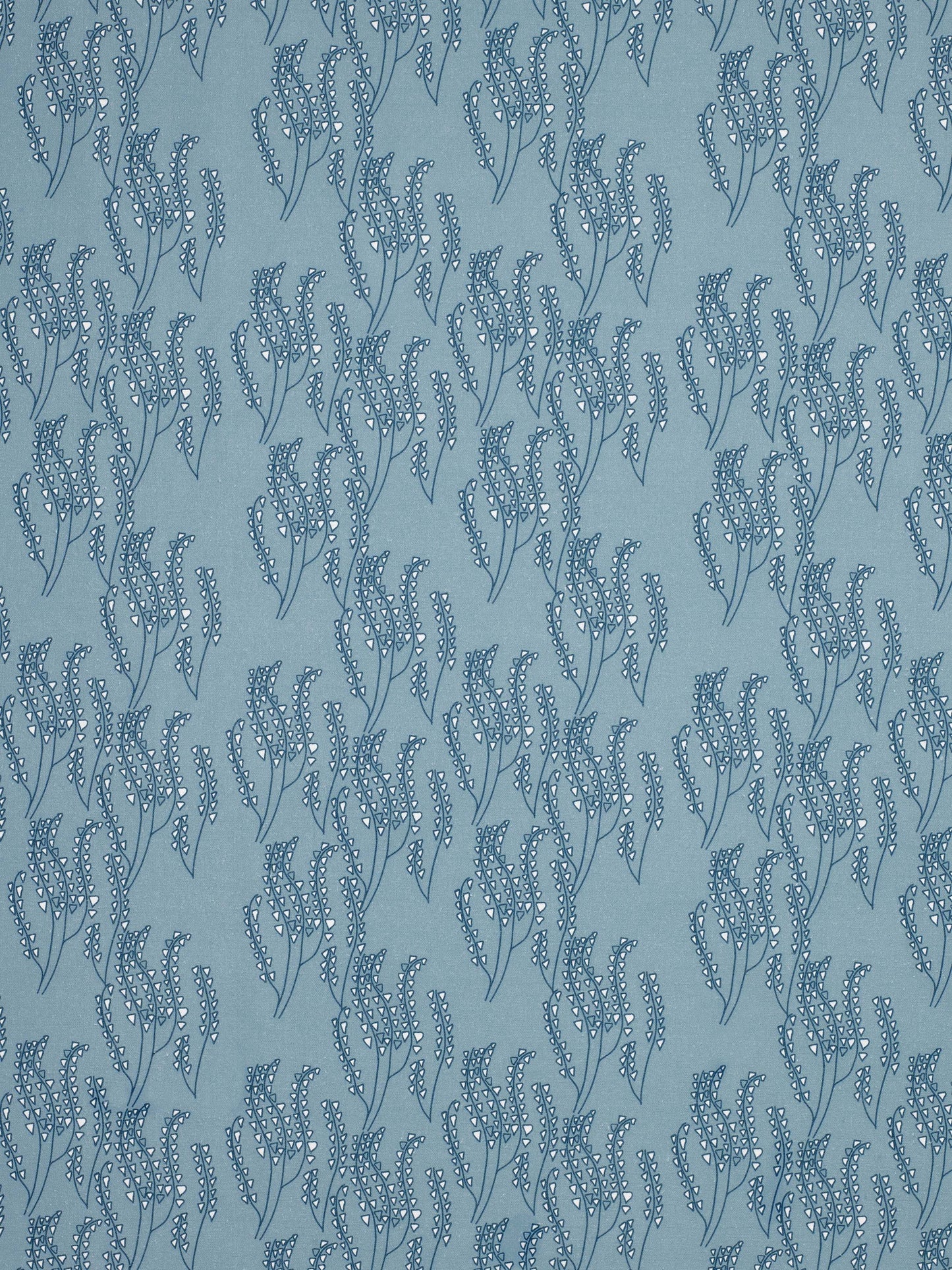 Maricopa Graphic Floral Pattern Cotton Linen Home Decor Fabric but he meter or by the yard in Light Chambray Blue for curtains, blinds, upholstery ships from Canada worldwide (USA)