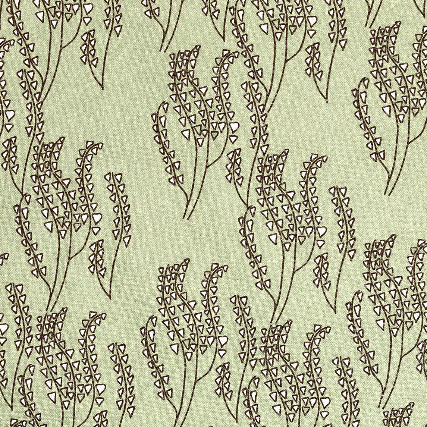 Maricopa Graphic Floral Pattern Cotton Linen Home Decor Fabric by meter or yard for curtains, blinds, upholstery in Light Eau de Nil Green and Grey Ships from Canada (USA)