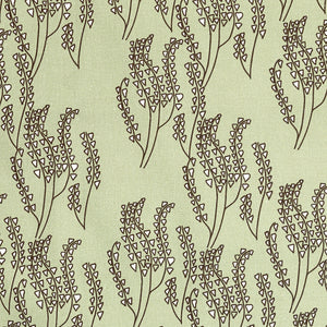 Maricopa Graphic Floral Pattern Cotton Linen Home Decor Fabric by the meter or by the yard for curtains, blinds or upholstery in Light Eau de Nil Green and Grey ships from Canada (USA)