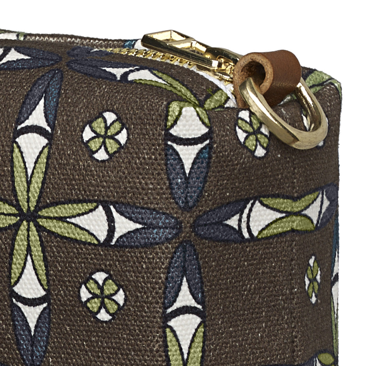 Navajo Ethnic Geometric Pattern Canvas Wash or toiletry travel Bag perfect for all your cosmetic and beauty needs while travelling - Stone Grey- Ships from canada (USA)