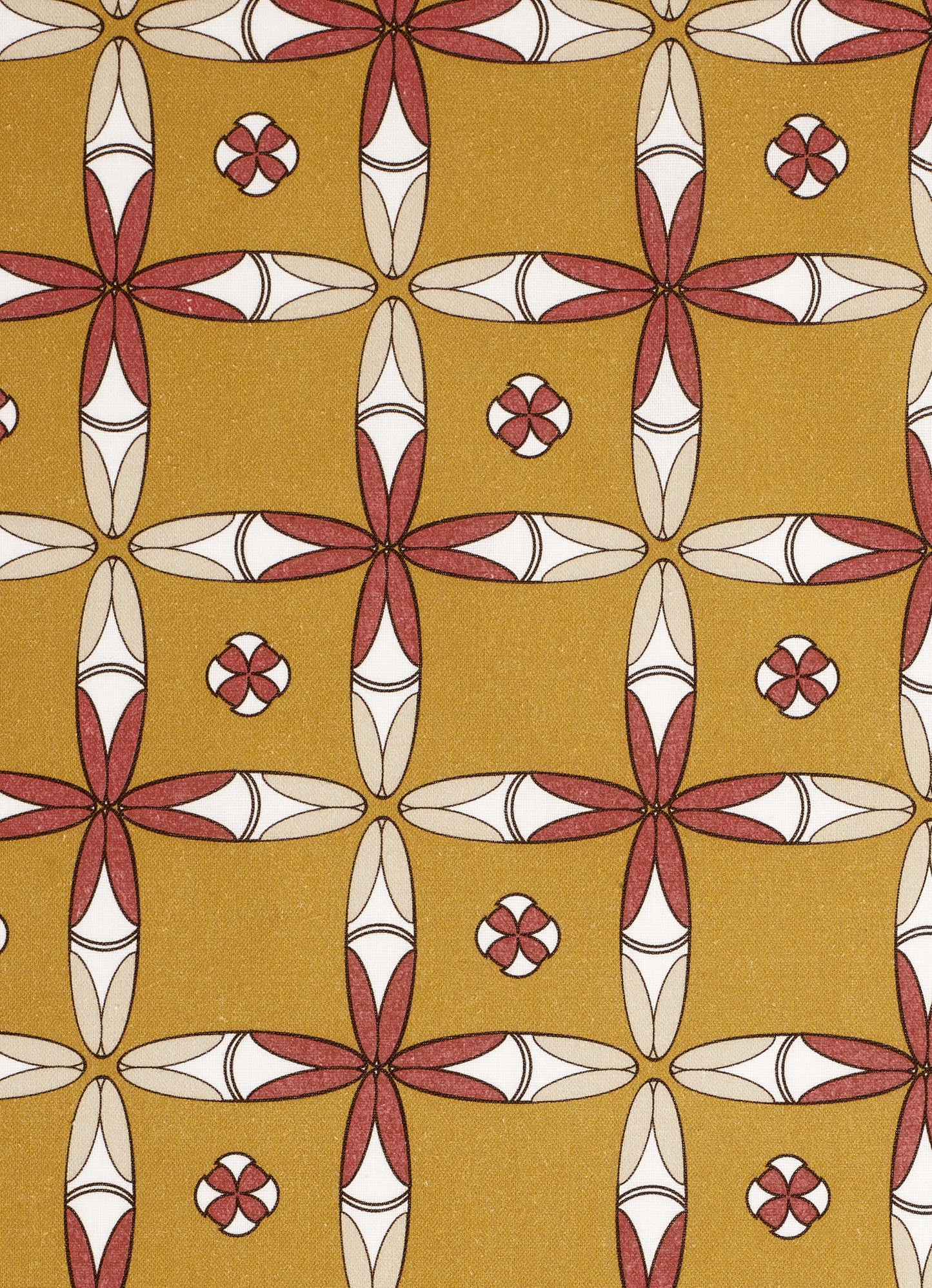 Navajo Ethnic Geometric Pattern Cotton Linen Home Decor Fabric by the Meter by the Yard for curtains, blinds, upholstery - Gold - canada (USA)