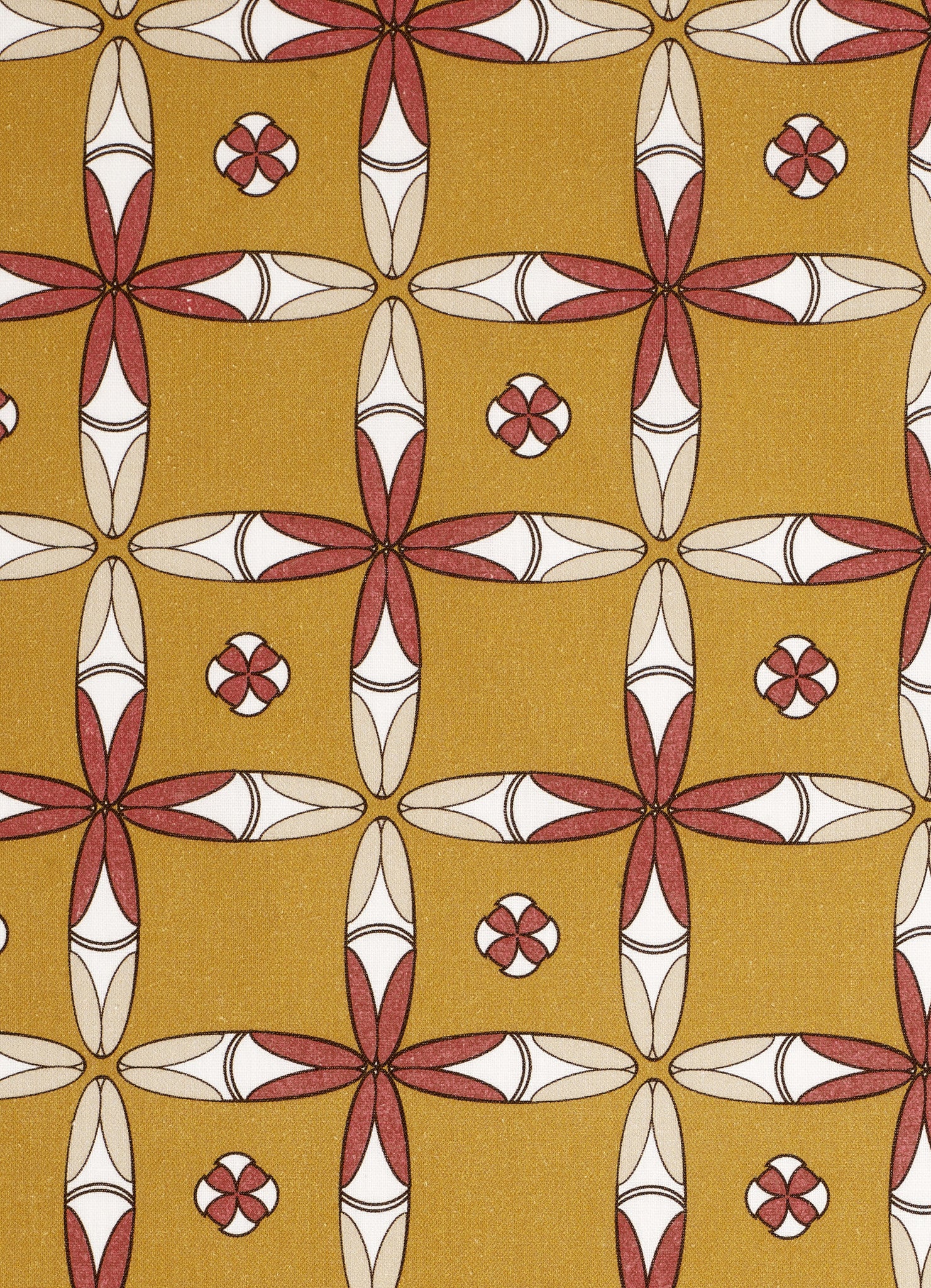 Navajo Ethnic Geometric Pattern Cotton Linen Home Decor Fabric by the meter or by the yard for curtains, blinds, upholstery - Gold - Canada (USA)