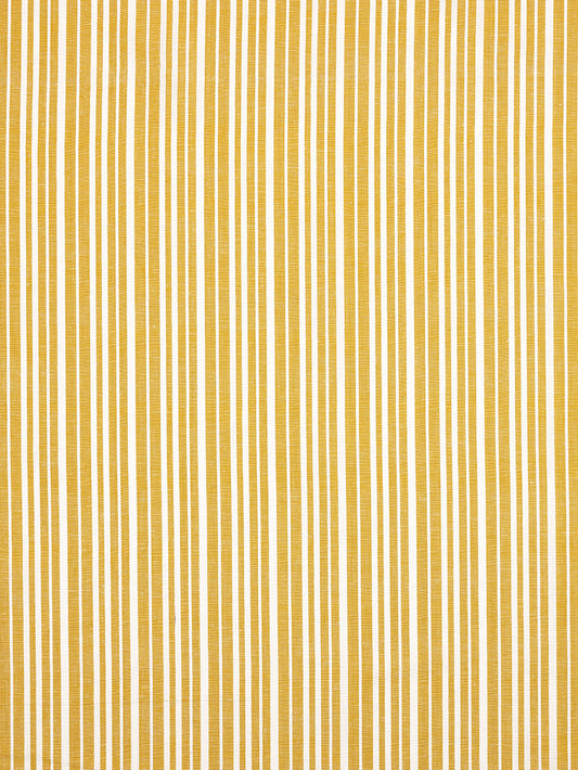 Palermo Ticking Stripe Cotton Linen Home Decor Fabric by the Meter or by the yard for curtains, blinds or upholstery in Mustard Gold ships from Canada (USA)
