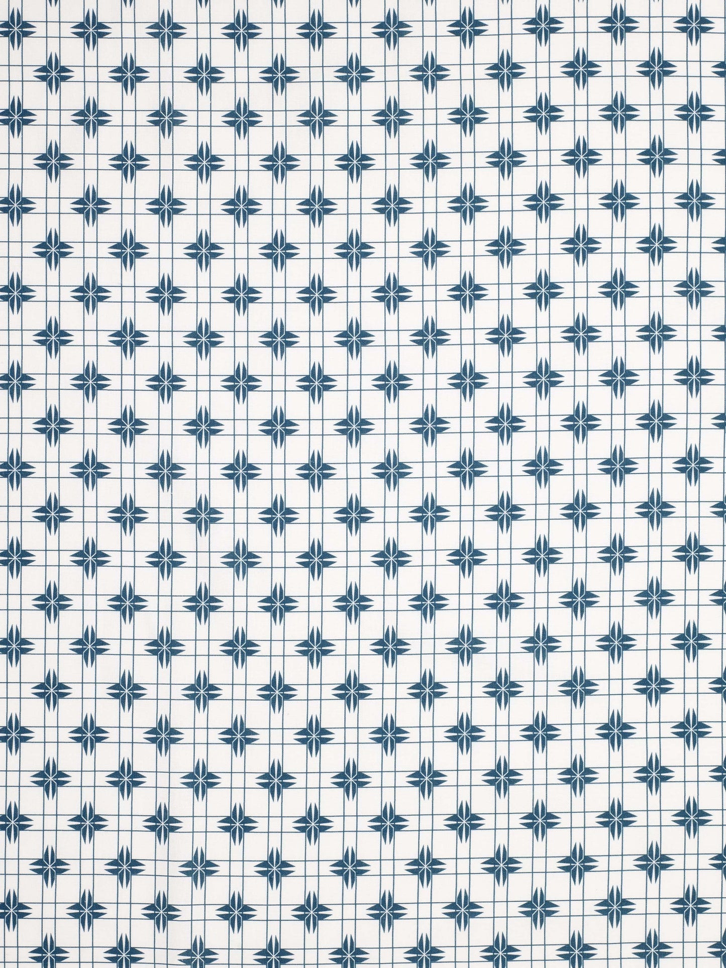 Pueblo Geometric Pattern Cotton Linen Home Decor Fabric by meter or yard for curtains, blinds, or upholstery - Petrol Blue ships from Canada (USA)