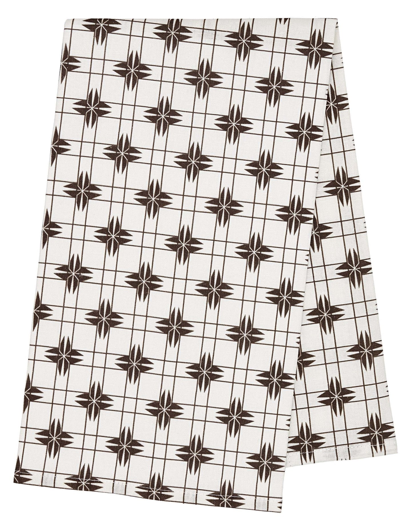 Pueblo Tea Towel - Chocolate Brown