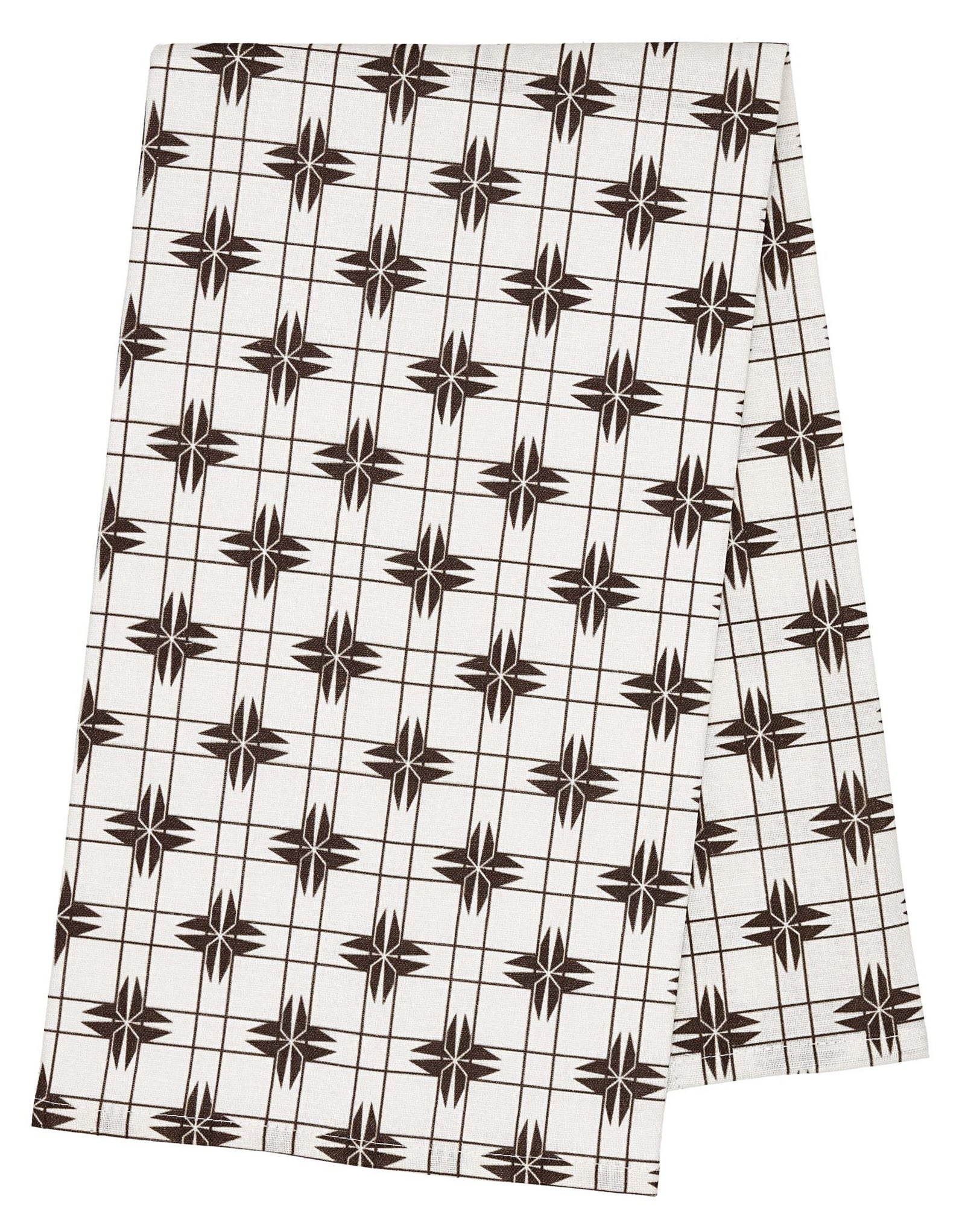 Pueblo Tea Towel - Chocolate Brown