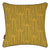 Graphic Rosemary Pattern Linen Union Printed Throw Pillow in Mustard Yellow and Olive Green Ships from Canada worldwide