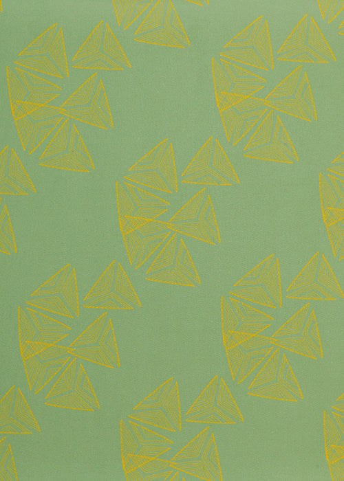 Sails pattern home decor interiors fabric for curtains, blinds and upholstery in Sea foam green and mustard yellow sold by the meter ships from Canada worldwide including the USA