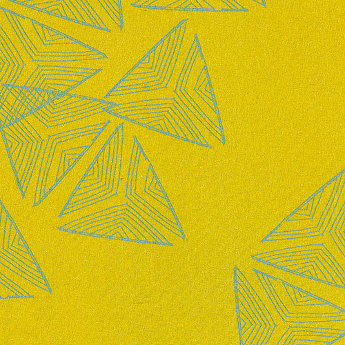 Sails pattern home decor interiors fabric for curtains, blinds and upholstery in Mustard Yellow and Sea Foam Green available by the meter or yard ships from Canada worldwide including the USA