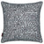 Graphic Cocoa Seed Pattern Linen Cotton Cushion in Light Celeste Blue 45x45cm