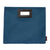 Stephanie Resin Coated Canvas Knitting Clutch Bag in Petrol Blue