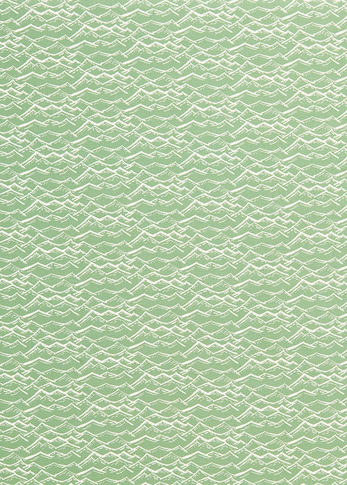 Waves pattern home decor interiors fabric for curtains, blinds and upholstery in sea foam light green available by the meter or yard ships from Canada worldwide including the USA