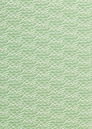 Waves pattern home decor interiors fabric for curtains, blinds and upholstery in sea foam light green available by the meter or yard ships from Canada worldwide including the USA