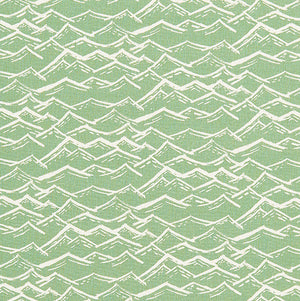 Waves pattern home decor interiors fabric for curtains, blinds and upholstery in sea foam light green available by the meter or yard ships from Canada worldwide including the USA
