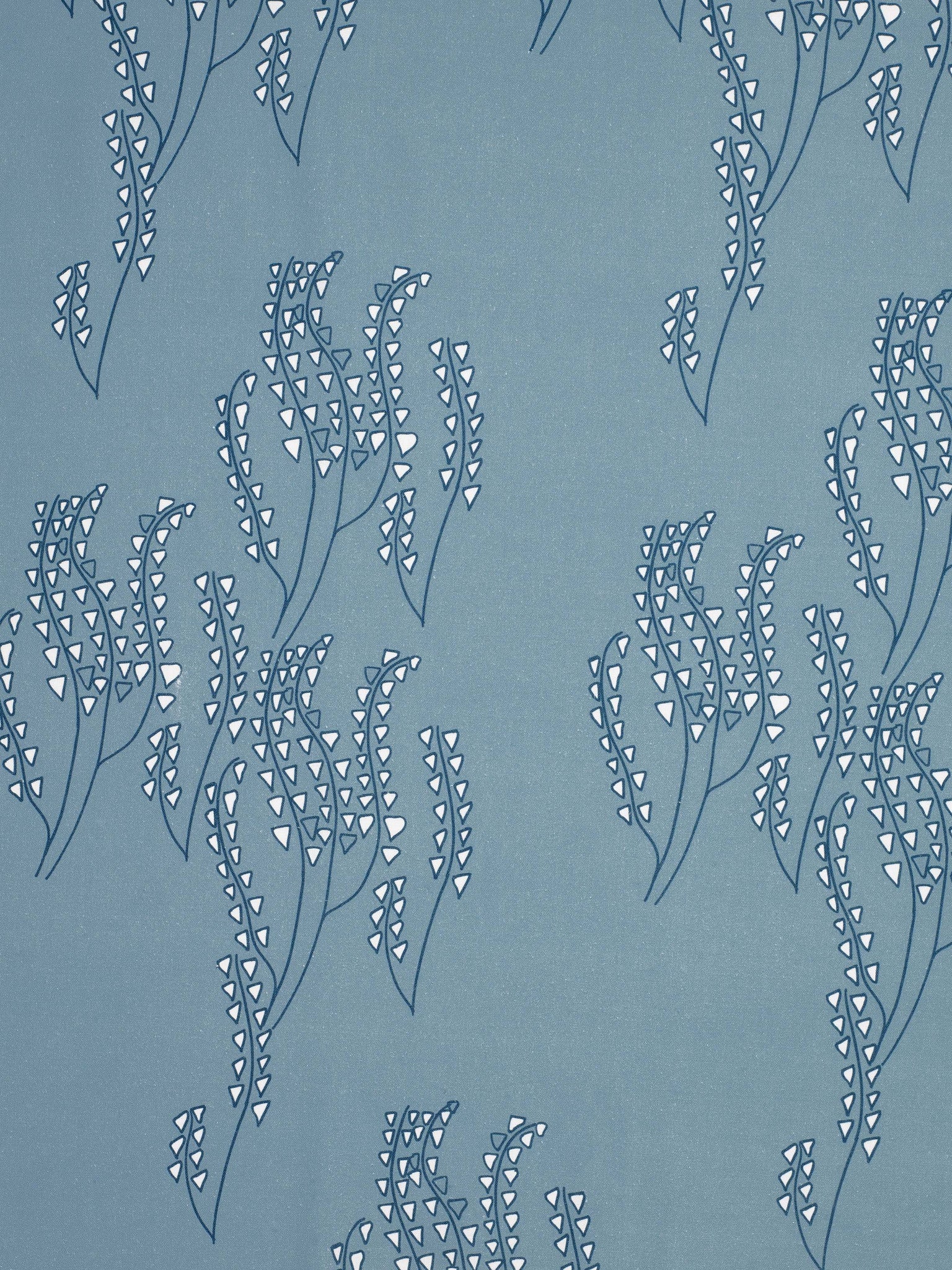 Yuma Graphic Grass Pattern Linen Cotton Canvas Home Decor Interiors Fabric by the meter or yard for curtain, blinds or upholstery - Light Chambray Blue - ships from Canada (USA)