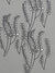 Yuma graphic Wild grass pattern cotton linen Home decor interior Fabric by the yard or meter for curtains, blinds or upholstery - Dove Grey - black - ships from Canada (USA)