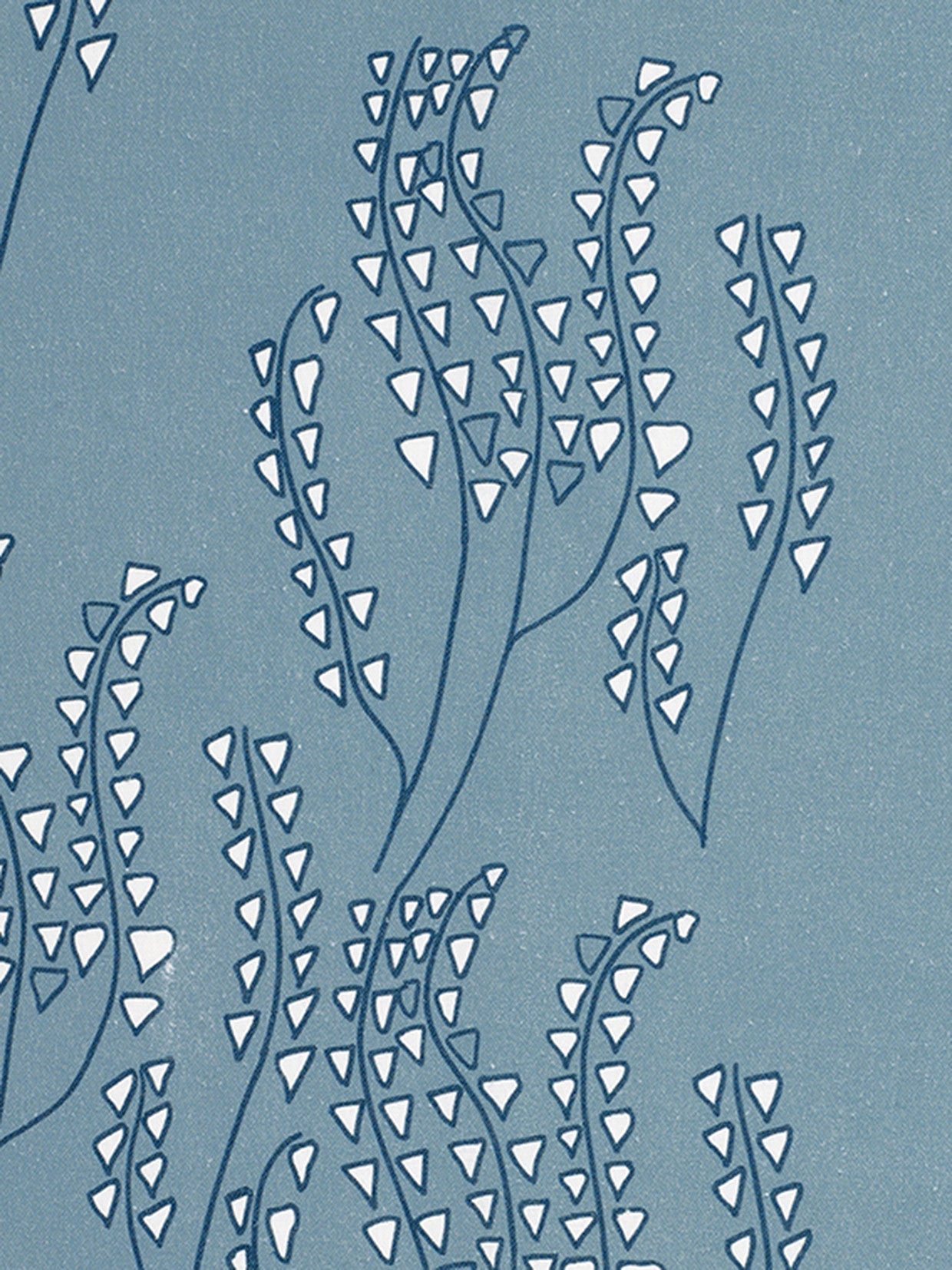 Yuma Graphic Grass Pattern Linen Cotton Canvas Home Decor Interiors Fabric by the meter or yard for curtain, blinds or upholstery - Light Chambray Blue - ships from Canada (USA)